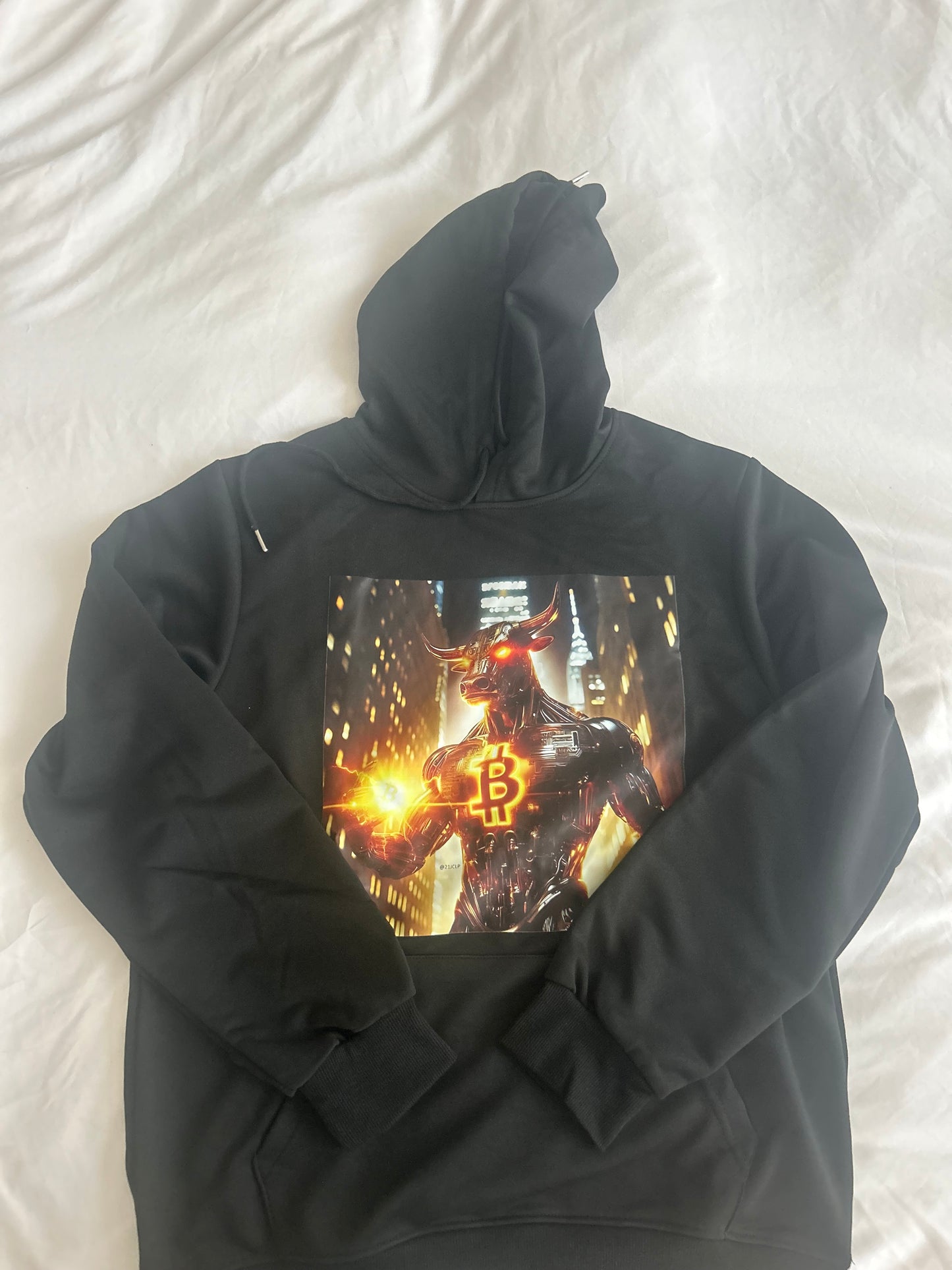 Bullish Wall Street Crypto Hoodie – Bitcoin BTC Hoodie