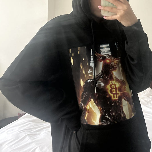 Bullish Wall Street Crypto Hoodie – Bitcoin BTC Hoodie